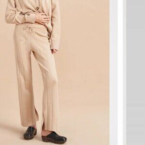 La Ligne Molly Split Cuff Cashmere Pant Camel XS